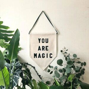 rayo & honey YOU ARE MAGIC canvas pennant